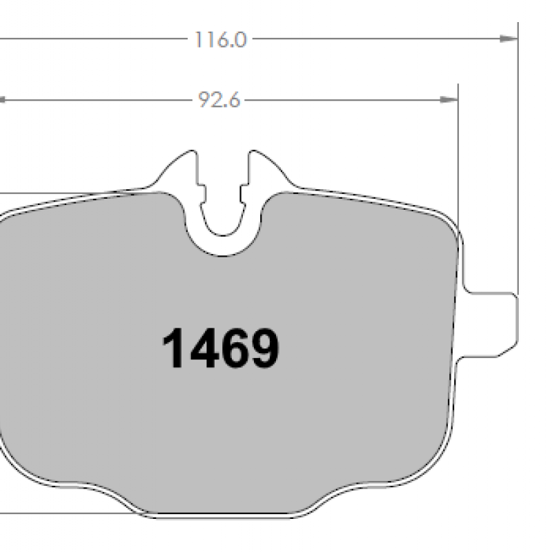 ABS-friendly for rear axles. Race brake pads - BMW G Series M2, M3 + M4
rear pad